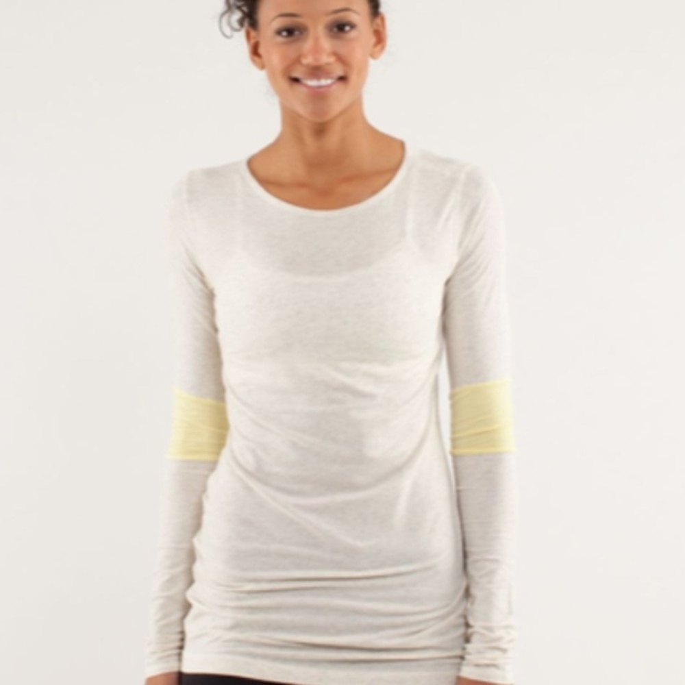 Lululemon Devotion Long Color Block Sleeve Tee